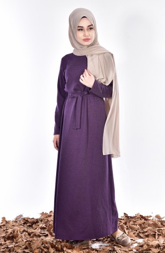 Purple Hijab Dress 4430-07