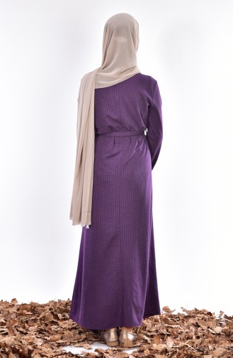 Purple Hijab Dress 4430-07