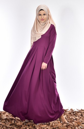 Robe Hijab Pourpre 0632-03