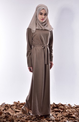 Mink Hijab Dress 4430-01