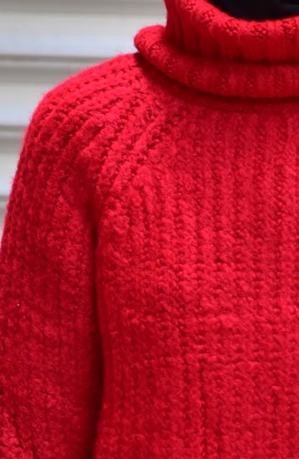 Pullover mir Halskragen 2090-04 Rot 2090-04