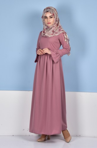 Dusty Rose Hijab Dress 6098A-05