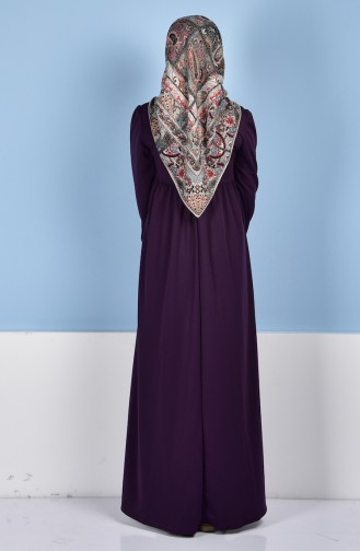 Purple Hijab Dress 72451-07