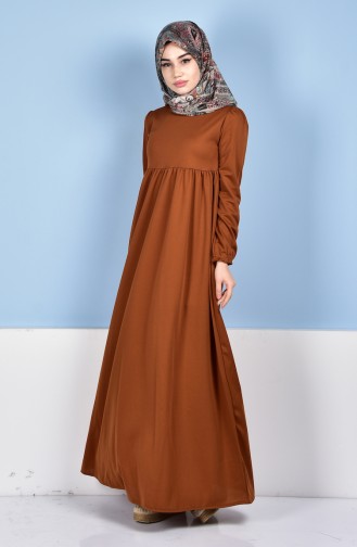 Tan Hijab Dress 72451-02