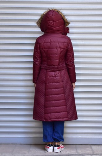 Claret Red Winter Coat 1473-04