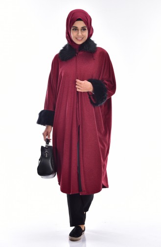 Claret Red Poncho 4003-04