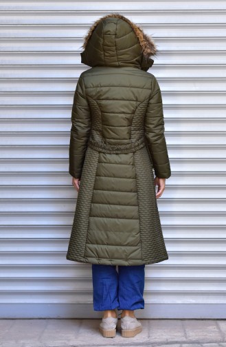 Khaki Winter Coat 1473-01