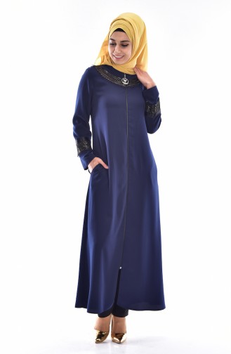 Navy Blue Abaya 99106-01