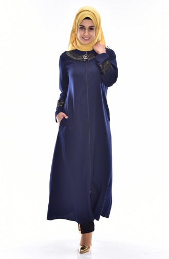 Navy Blue Abaya 99106-01