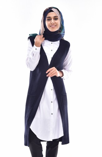 Triko Yelek 1133-02 Lacivert