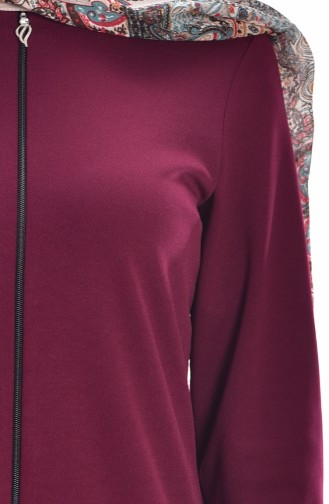 Claret Red Abaya 3042-10