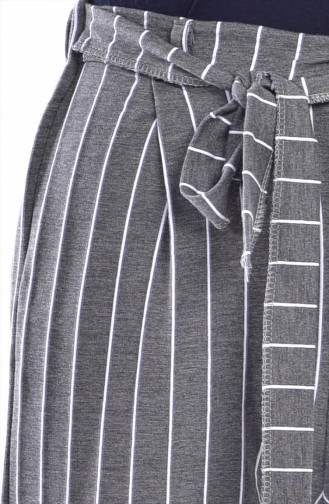 Çizgili Pantolon 4034-02 Gri