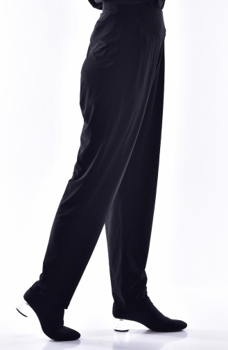 Pleated Pocket Pants 1013-02 Black 1013-02