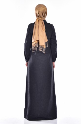 Black Hijab Dress 1472-01