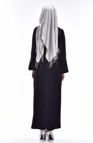 Black Hijab Dress 3202-01
