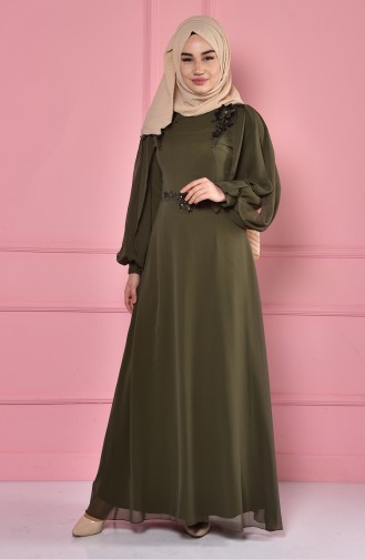 Habillé Hijab Khaki 52553-11