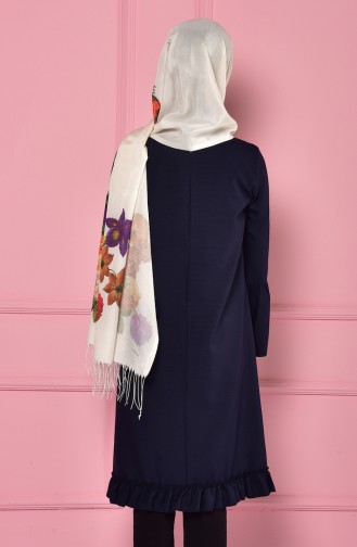 İspanyol Kol Tunik 1481-02 Lacivert