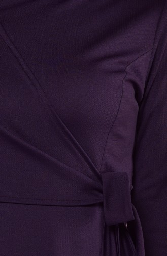 Purple Hijab Dress 4133-04