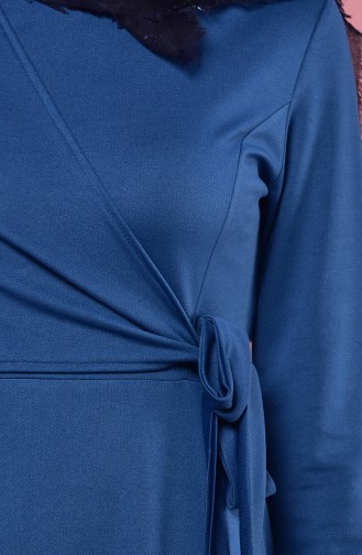 فستان أزرق زيتي 4133-08