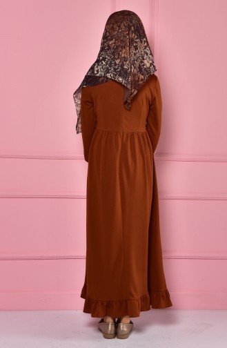 Tan Hijab Dress 6100A-04