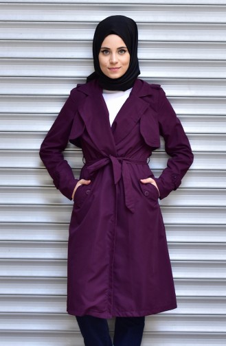 Belted Cape 6064-07 Purple 6064-07