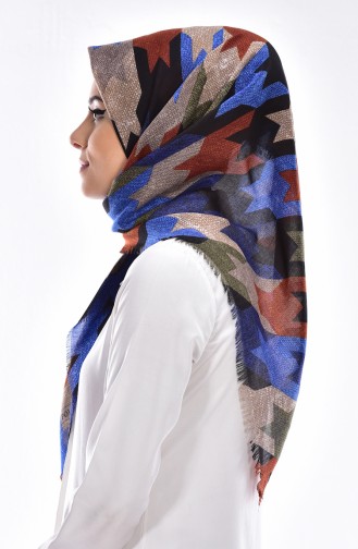 Patterned Cotton Shawl 50355-01 Saks 01