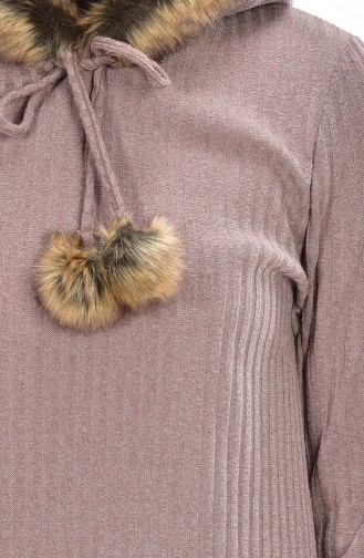 Fur Hooded Pullover 15300-01 Mink 15300-01