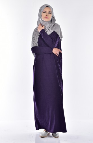 Purple Hijab Dress 18151-03