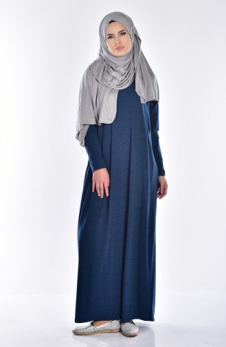 Yarasa Kol Elbise 18151-07 Petrol