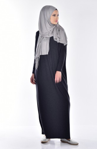 Black Hijab Dress 18151-01