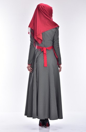 Black Hijab Dress 7139A-01