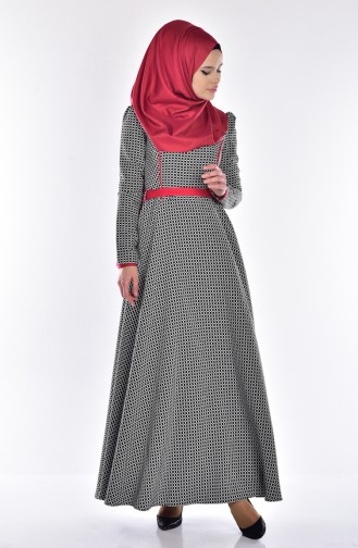 Black Hijab Dress 7139C-01