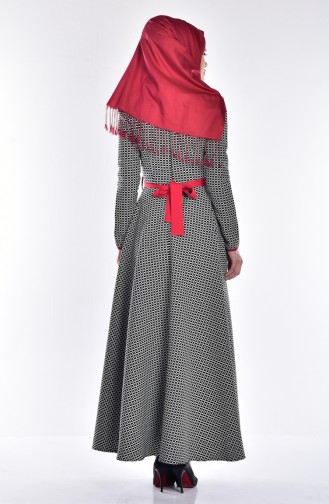 Black Hijab Dress 7139C-01