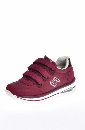 Velcro Kid`s Sports Shoes 50136-04 Claret Red 50136-04