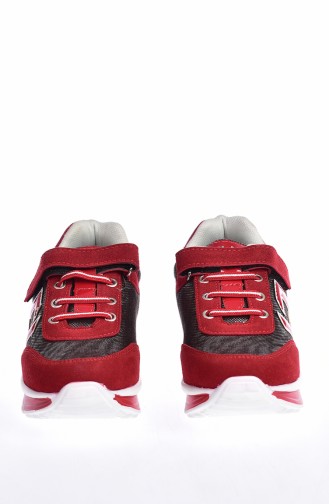 Elastic Kid`s Sports Shoes 50137-01 Claret Red 50137-01