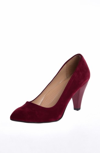 High-Heel Shoes 50143-08 Claret Red Suede 50143-08