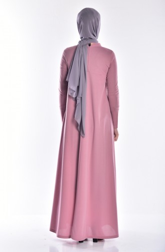 Dusty Rose Hijab Dress 2110-06