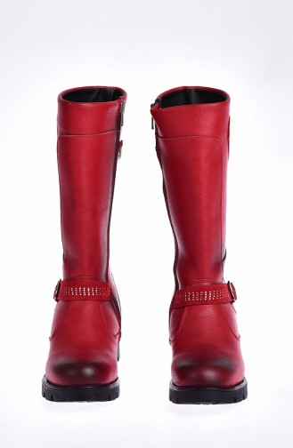 Kid`s Rainboots with Hearts 50129-02 Red 50129-02