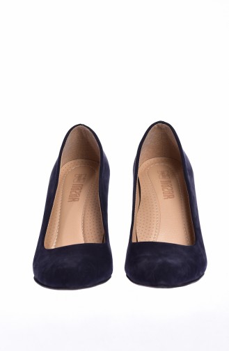 High-Heel Shoes 50143-05 Suede Navy Blue 50143-05