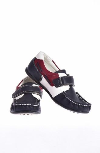 Kid`s Shoes 50140-08 Navy Blue Claret Red 50140-08