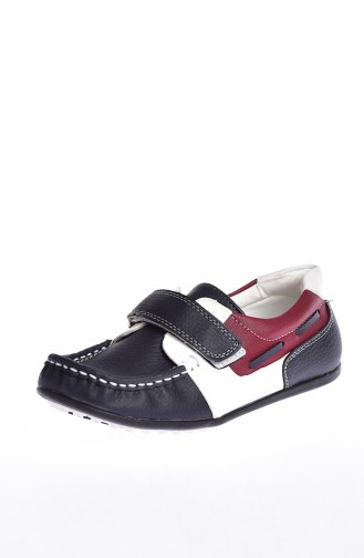 Kid`s Shoes 50140-08 Navy Blue Claret Red 50140-08