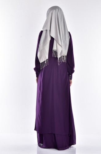 Lila Hijab-Abendkleider 52625-05