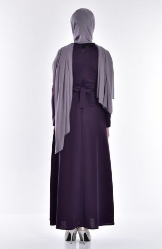 Purple Hijab Dress 5071-06