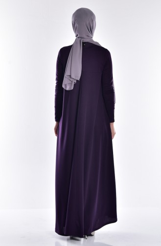 Purple Hijab Dress 2110-04