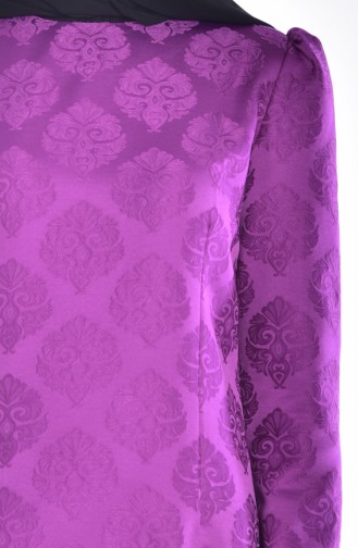 Purple Hijab Dress 2842-08