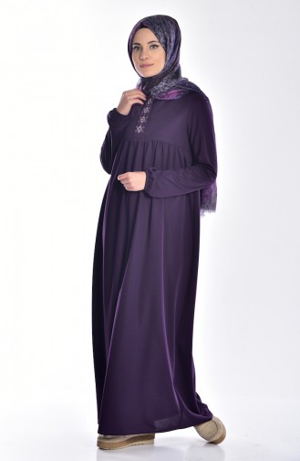 Purple Hijab Dress 6122-04