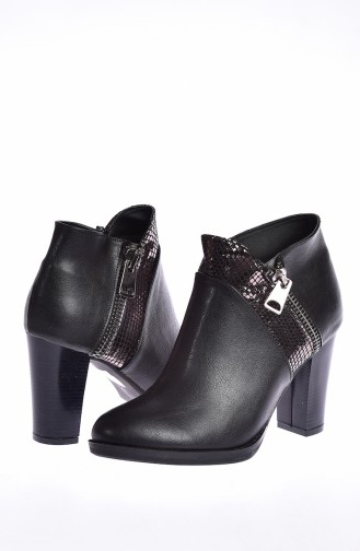 Women`s High-Heel Boots 50122-02 Black 50122-02