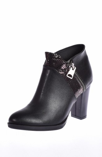 Women`s High-Heel Boots 50122-02 Black 50122-02