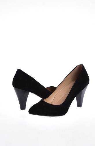 High-Heel Shoes 50143-11 Black Suede 50143-11