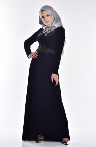 Black İslamitische Jurk 5001-05